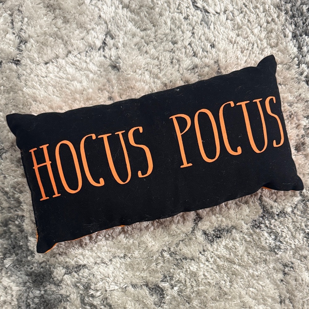 Orange Trick or Treat Pillow